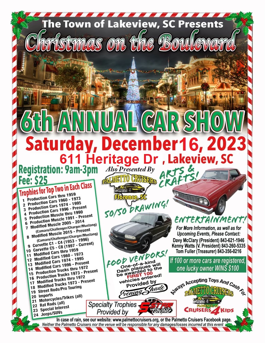 Christmas On The Blvd Car Show