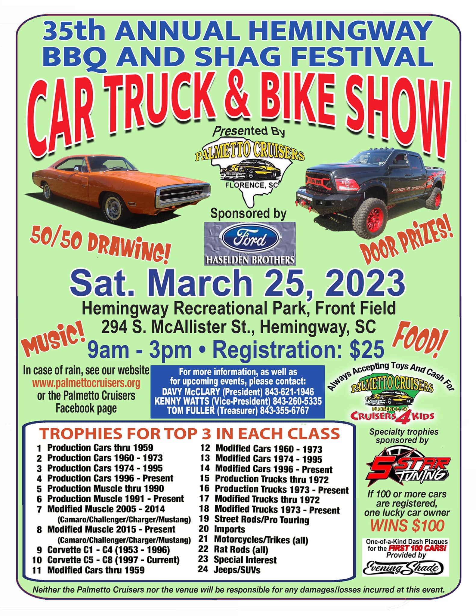 Hemingway BBQ Shag Fest. Car, Truck & Bike Show