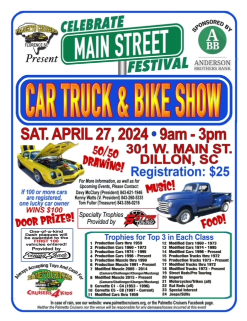 Celebrate Main St. 1st Annual Car/Truck/Bike Show