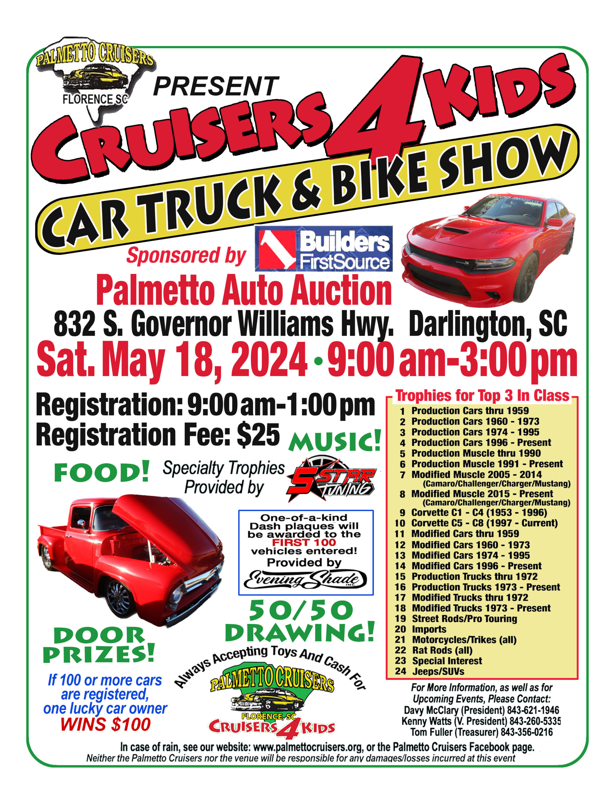 Cruisers For Kids Show @ Palmetto Auto Auction